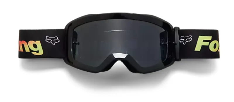 Fox Racing Youth Main Statk Mirrored Lens Goggles in Black/Red